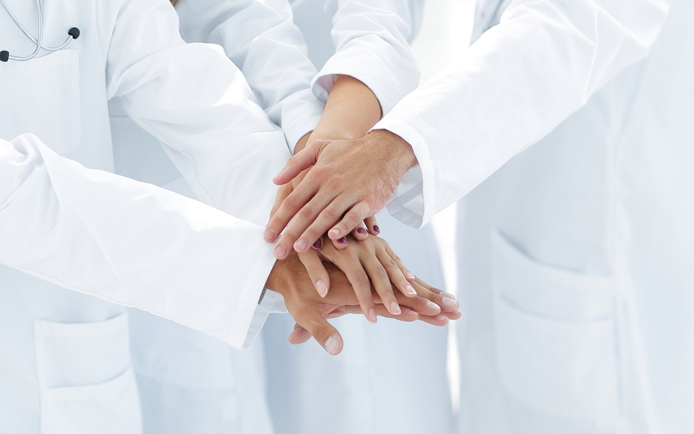 Doctors Team hand on hand